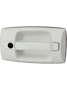 Zamek klamka drzwi do kampera część zewnętrzna Basic Edge bez cylinderka biały - Zadi