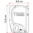 Roleta markiza w kasecie F70 400 Polar White Royal Grey - Fiamma