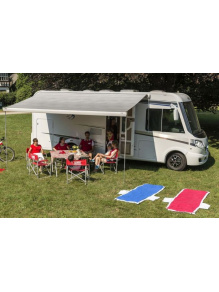 Roleta markiza w kasecie F70 450 Polar White Royal Blue - Fiamma