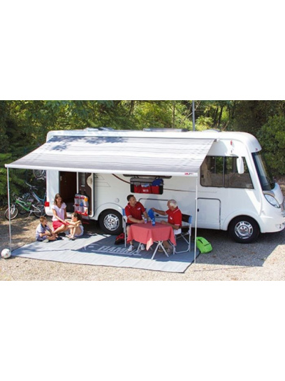 Markiza ścienna w kasecie F45s 190 Polar White Deluxe Grey - Fiamma