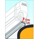 Roleta markiza w kasecie F45S 350 Polar White Royal Blue - Fiamma