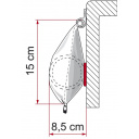 Roleta markiza w futerale Caravanstore 225 Royal Grey - Fiamma