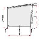 Ścianka przeciwsłoneczna do markizy boczna - Sun View Side CaravanStore / F35 - Fiamma