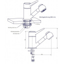 Bateria jednouchwytowa z słuchawką prysznicową Prestige biały/chrom - Comet