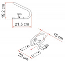 Klin pod koło motocyklowe tył Moto Wheel Chock Rear - Fiamma
