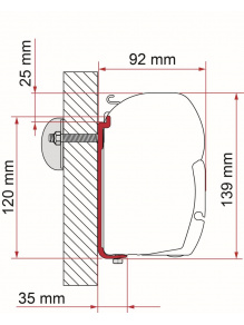 Adapter do markizy F45 AS 400 - Fiamma