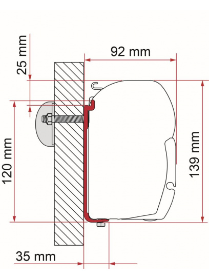 Adapter do markizy F45 AS 400 - Fiamma