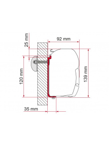 Adapter do markizy F45 AS 450 - Fiamma