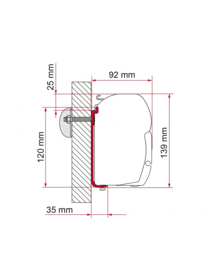 Adapter do markizy F45 AS 450 - Fiamma