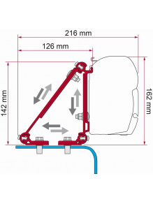 Adapter do markizy F45 Kit Multi Master/Ducato/Boxer/Jumper - Fiamma