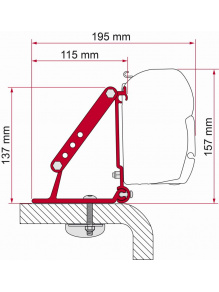 Adapter do markizy F45 Kit Roof Adapter - Fiamma