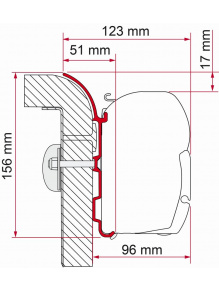 Adapter do markizy F45 Kit Bürstner - Fiamma