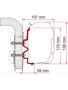 Adapter do markizy F45 Hymercamp 450 - Fiamma