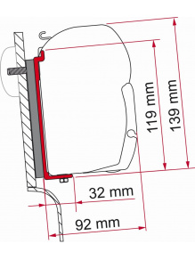 Adapter do markizy F45s Kit High Roof Adapter Westfalia - Fiamma