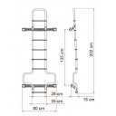 Drabinka aluminiowa Deluxe DJ H3 - Fiamma