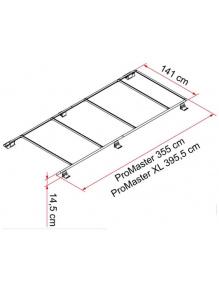 Relingi dachowe Roof Rail Ducato - Fiamma