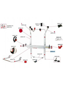 Dolny profil bagażnika Carry-Bike CB VW T5 Red - Fiamma