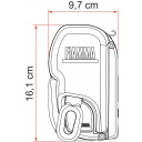 Markiza ścienna w kasecie F45L 550 Polar White Royal Grey - Fiamma