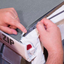 Markiza ścienna w kasecie F45L ZIP 400 Polar White Royal Blue - Fiamma