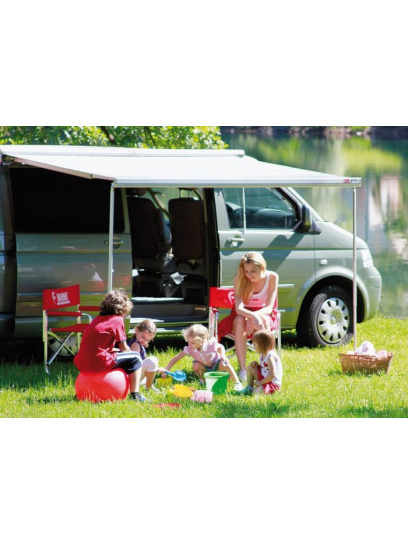 Markiza ścienna w kasecie F45s 260 Deep Black (VW T5/T6 Multivan/Transporter) z Adapterem - Fiamma