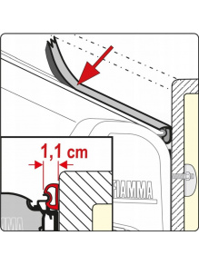 Uszczelka do markizy Kit Rain Guard S 550 - Fiamma