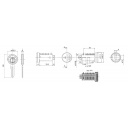 Cylinderek 1 szt. + kluczyki 2 szt. - Zadi