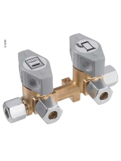 Zawór gazowy podwójny VK 2-8 - Gok