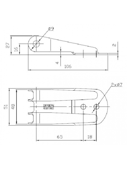Zawias burtowy - Steelpress