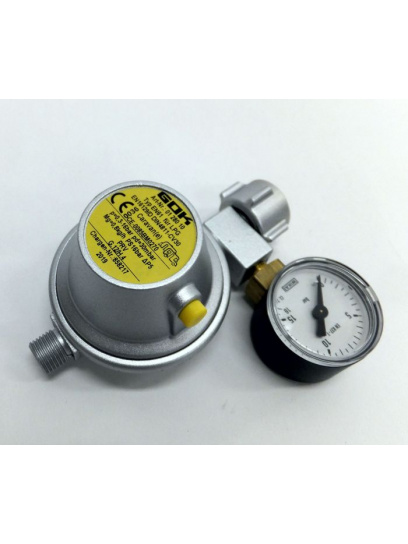 Reduktor gazowy 30 mbar z manometrem/ 0,8 kg - GOK