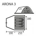 Namiot turystyczny 3 osobowy Arona 3 - Portal Outdoor