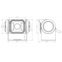 Kamera cofania kolorowa PerfectView CAM 55 srebrna - Dometic