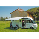 Roleta markiza w kasecie F65L 490 Polar White Deluxe Grey - Fiamma