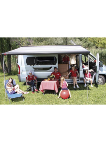 Roleta markiza w kasecie F65L 400 Deep Black Royal Grey - Fiamma