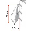 Roleta markiza w futerale Caravanstore 310 XL Black Royal Grey - Fiamma