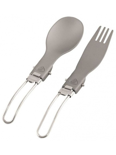 Sztućce turystyczne, niezbędnik Folding Alloy Cutlery Set - Robens