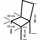 Krzesło turystyczne Lausanne Azure/Black - EuroTrail