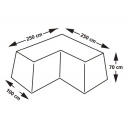 Pokrowiec na siedzenie ogrodowe Cover For L-Size Bench 250x250x70/70 - EuroTrail