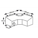 Pokrowiec na siedzenie ogrodowe Cover For LT- Size Bench 270x270x90/60 - EuroTrail