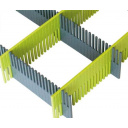 Organizer do szuflady 8 przegródek 330x60x3 mm Lime - Purvario