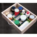 Organizer do szuflady 8 przegródek 330x60x3 mm Lime - Purvario