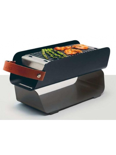 Grill stołowy węglowy UNA szary