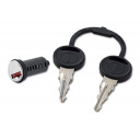 Nakrętka korek wlewu wody lub paliwa + cylinderek z 2 kluczykami biała - Zadi