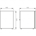 Lodówka kompresorowa do zabudowy CRX 65S 12/24 V 57 l - Dometic