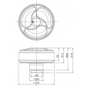 Nakrętka korek wlewu wody lub paliwa + cylinderek z 2 kluczykami czarna - Zadi
