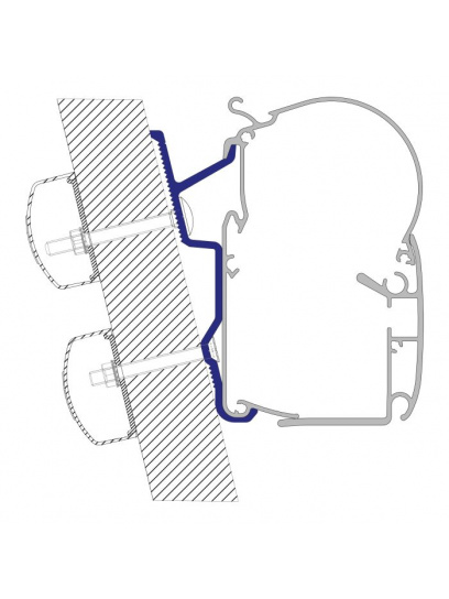 Adapter do markizy ściennej PerfectWall Ducato/Boxer/Jumper H3 - Dometic