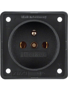 Gniazdo wpuszczane Schuko 230 V Integro antracyt - Berker