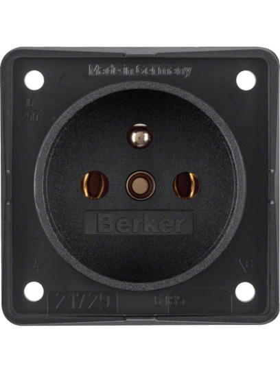 Gniazdo wpuszczane Schuko 230 V Integro antracyt - Berker