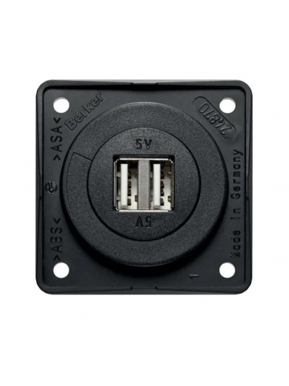 Gniazdo ładowania USB 12 V antracyt - Berker
