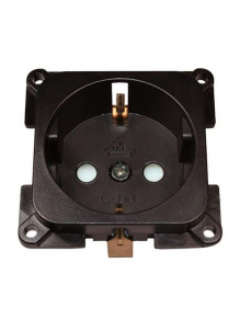 Gniazdo Schuko C-line 230V brązowe - Haba