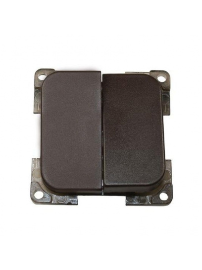 Przełącznik podwójny C-line 12V/230V brązowy - Haba